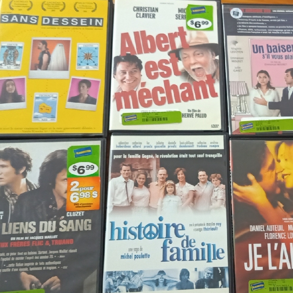 Collection of Six French DVDs